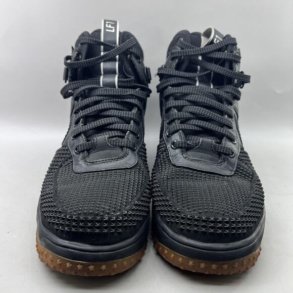 Nike Lunar Force 1 Duckboot Shoes Mens Size 12 Black Gum Winter Comfort Sneakers - Picture 2 of 12